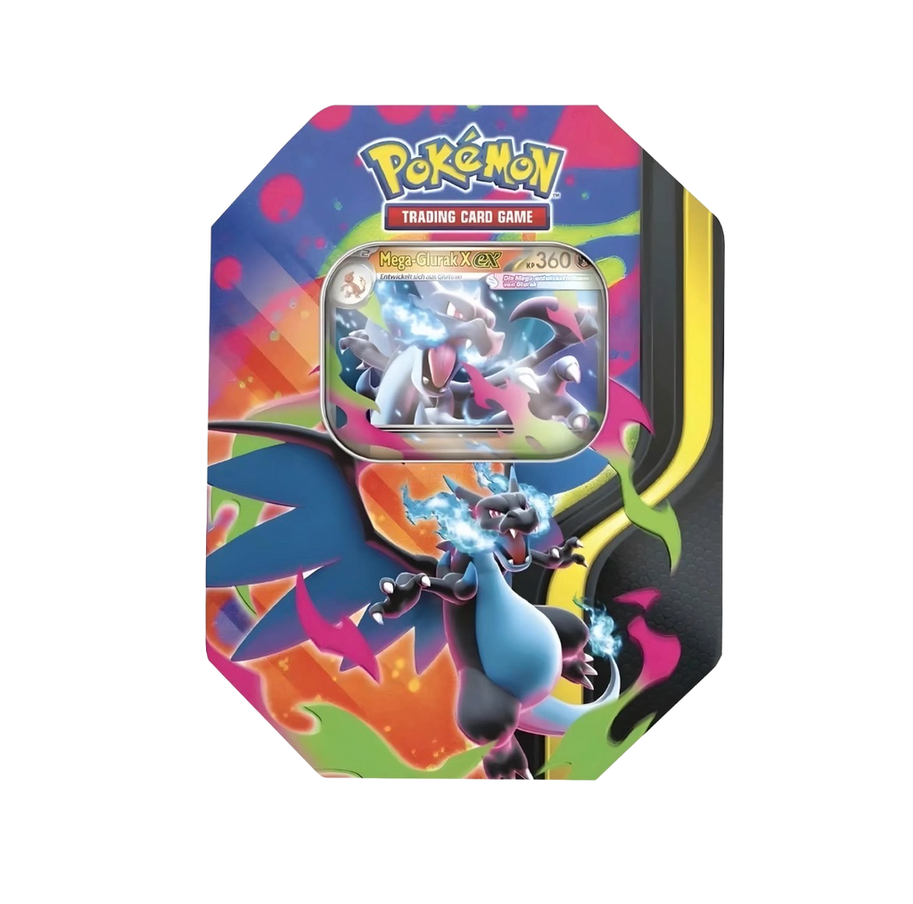 Pokémon-Sammelkartenspiel: Tin-Box Mega-Glurak – Mega-Glurak X-ex