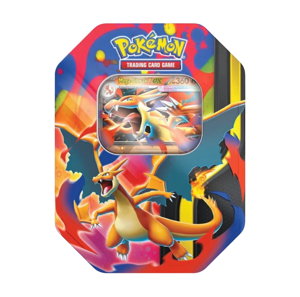 Pokémon-Sammelkartenspiel: Tin-Box Mega-Glurak – Mega-Glurak X-ex
