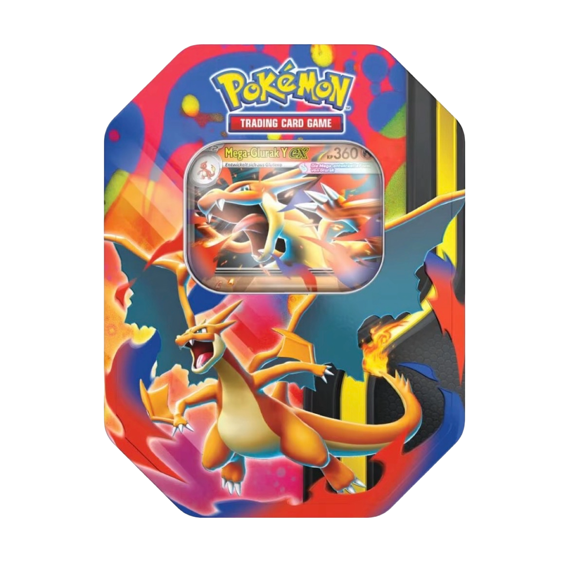 Pokémon-Sammelkartenspiel: Tin-Box Mega-Glurak – Mega-Glurak X-ex