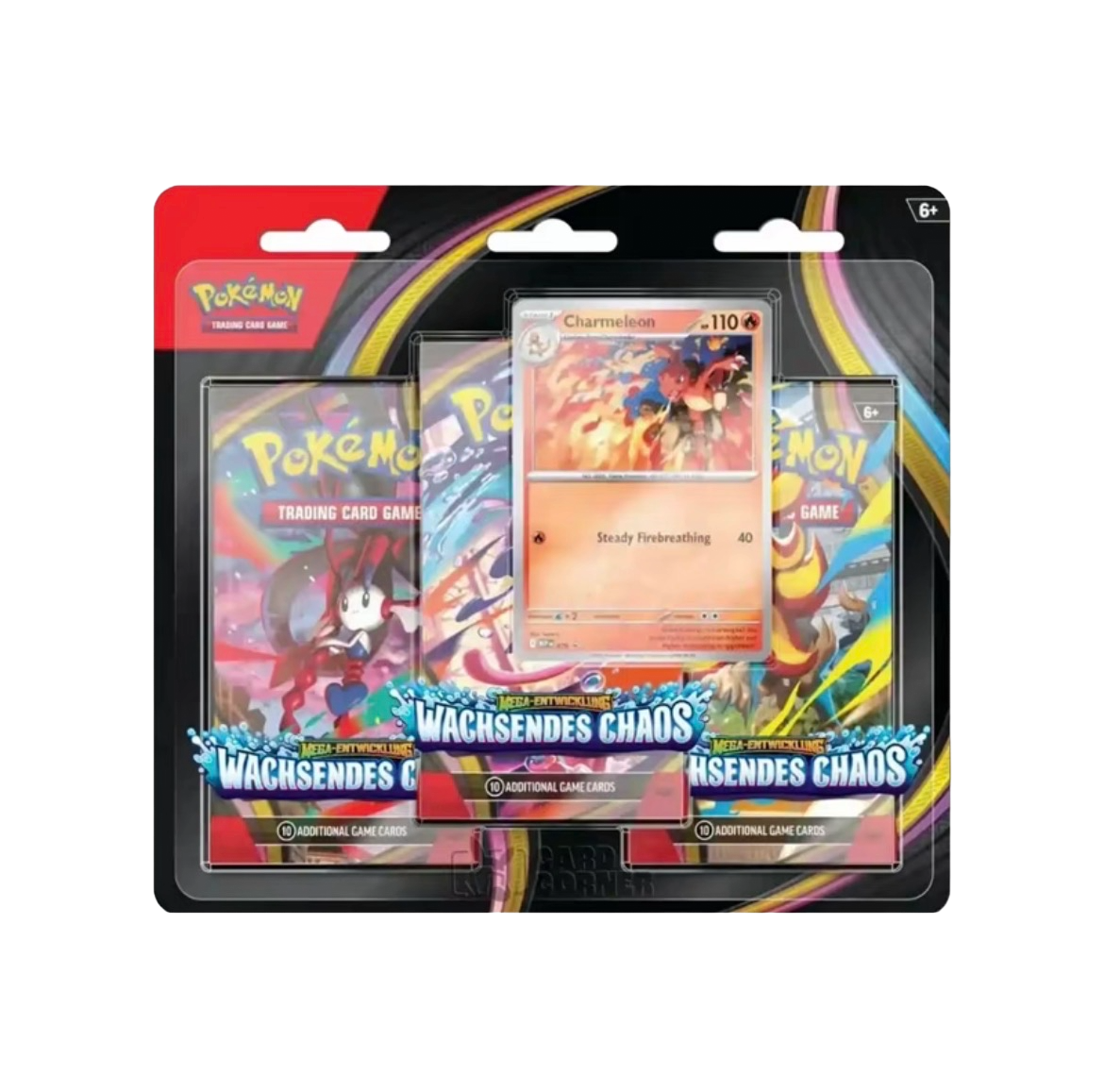 Pokemon - Wachsendes Chaos - 3 Pack Blister - Deutsch