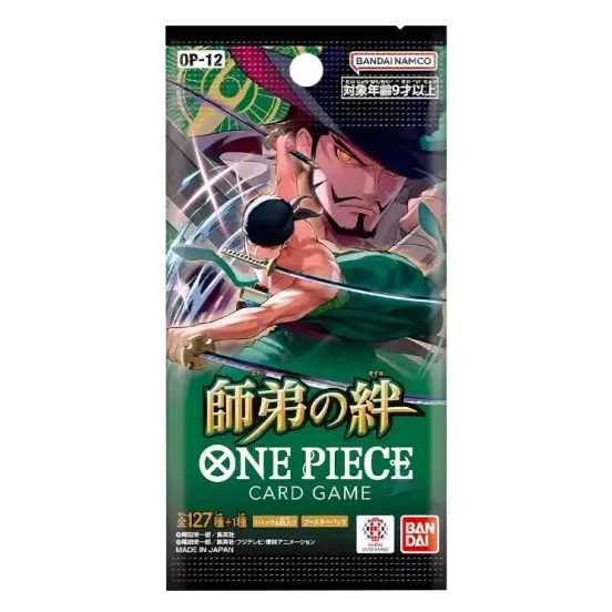 ONE PIECE CARD GAME - BOND BETWEEN MASTER AND DISCIPLE - DISPLAY [OP12 JP]