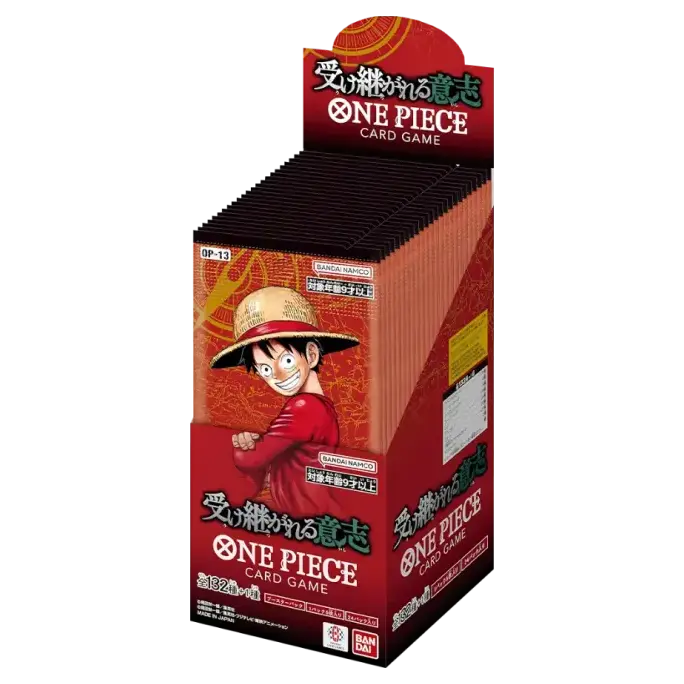 ONE PIECE CARD GAME - CARRYING ON HIS WILL - DISPLAY [OP13 JP]
